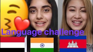 LANGUAGE CHALLENGE! | Khmer VS Hendi VS Arabic | Cambodia| India| Yemen