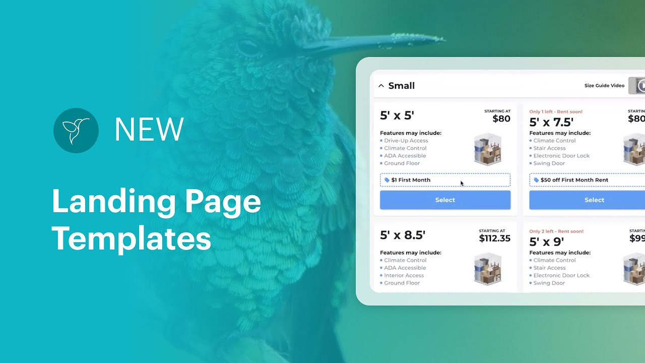 New Landing Page Templates