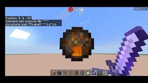 Fireball Command Block creation! (Easy) | Minecraft PE/ Bedrock