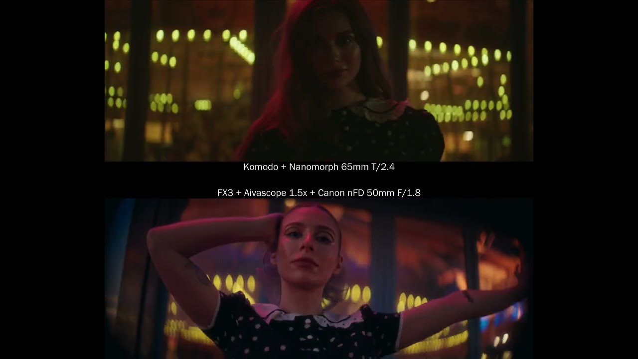 Komodo + Nanomorph 65mm vs FX3 + Aivascope + Canon nFD 50mm