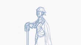 Lady Knight Rough Wind Animation