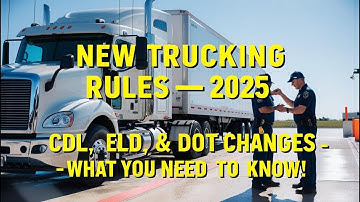 New Trucking Regulations 2025 – CDL, ELD & DOT Changes! 🚛