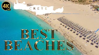 Crete Best Beaches by Drone 4k  Crete Greece travel video // Aerial Drone 2024