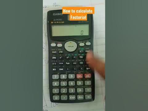 how to calculate factorial from calculator - YouTube
