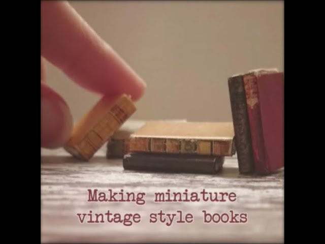 How to make miniature books 4 ways! Beginner friendly tutorial