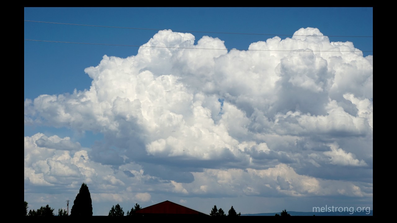 Time lapse of cumulus congestus and cumulonimbus over Fall River Valley ...