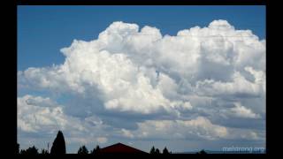 Time lapse of cumulus congestus and cumulonimbus over Fall River Valley and Big Valley Mountain (4k)