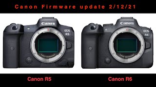 firmware update News for Canon R6 and R5 2021 car/motorcycle tracking???