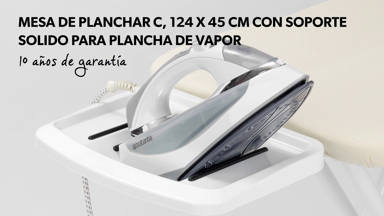 Mesa de planchar A, 110x30 cm, soporte plancha vapor