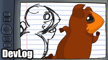 2D Animated Run Cycle - Sketch to Finish (Guinea Pig Parkour DevLog Episode 1)