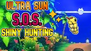 SOS Shiny Hunting Caterpie in USUM! (with XY Hordes & Platinum Griefcase) | Live | Push to 1k