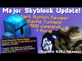 Major skyblock update dark auction revamp rng command glacite tunnels hypixel skyblock news