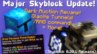 Major Skyblock Update! Dark Auction Revamp! \/RNG Command! Glacite Tunnels! (Hypixel Skyblock News!)