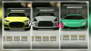 Driving School 2017 DRAG RACE - Tesla Model S vs Nissan GT-R vs Lamborghini Huracan