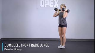 Dumbbell Front Rack Lunge