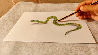 How to draw a snake#snake #how to draw snake