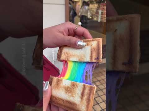 Ever Seen A Rainbow Cheese Toastie Before?  Shorts