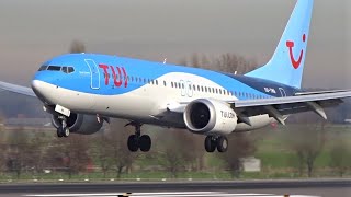 TUI Fly Boeing 737 MAX Take Off and Landing at Brussels Airport Zaventem