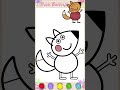 Freddy Fox Friend of Peppa Pig Drawing and Coloring for Kids Toddlers Preschoolers #pinkbutterflyart