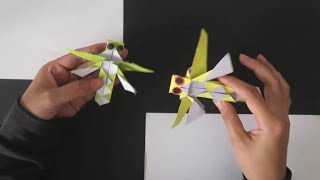 Paper Crafts - How to Make Paper Dragon Fly for Beginner Tutorial