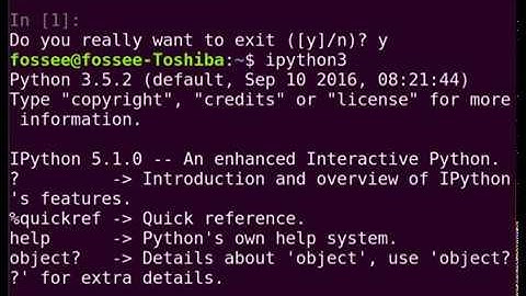 Getting started with IPython