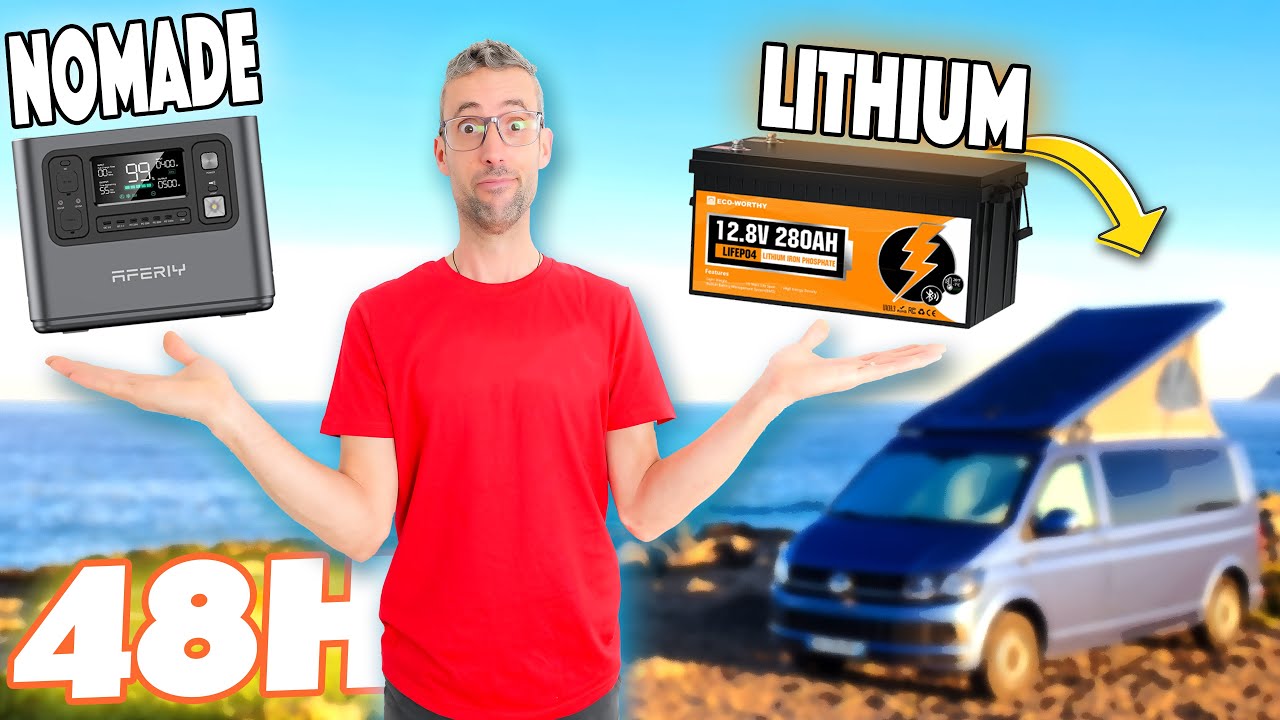 48H de TEST, NOMADE vs LITHIUM Quelle batterie pour ton van ? @EcoWorthySolar ​