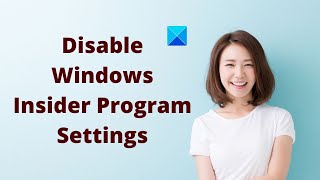 disable windows insider program settings in windows