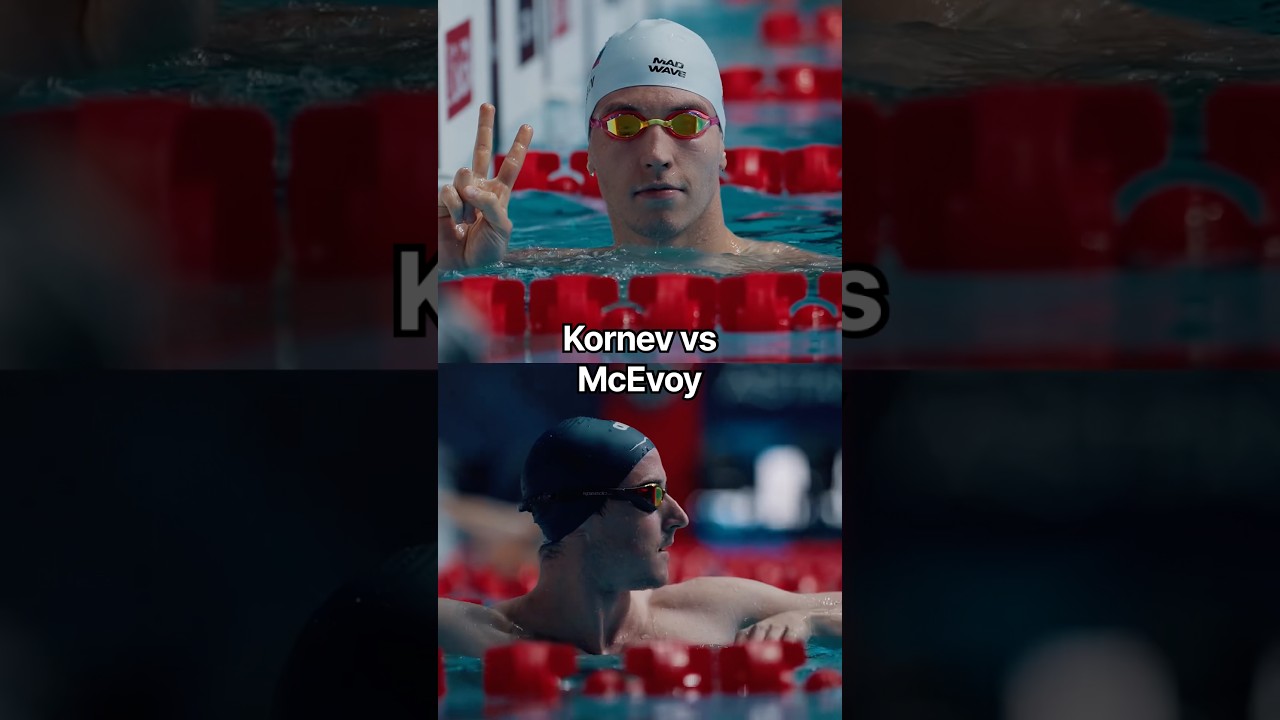 Who gets the last laugh? 👀 #rivals #swimming #respect #worldcup #worldaquatics