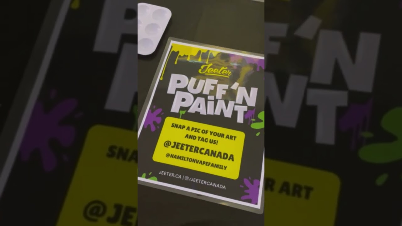 Puff and Paint Night with Jeeter Canada 🇨🇦