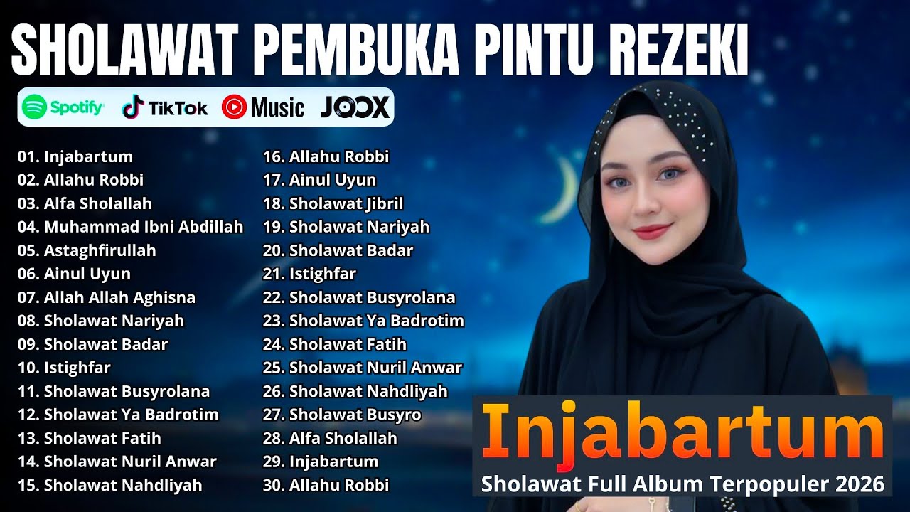 SHOLAWAT PENYEJUK HATI FULL ALBUM | Injabartum, Alfa Sholallah, Ainul Uyun | Viral 2026