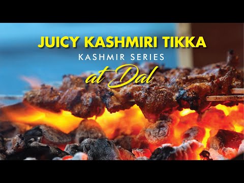 Kashmir Street Food | Juicy Kashmiri Tikka | Barbeque at Dal Lake | Srinagar Food | Buraq Restaurant