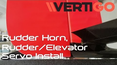 Vertigo F5J Rudder Horn and Rudder/Elevator Servo Install