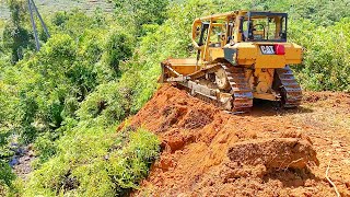 CAT D6R XL Bulldozer Operator Does Perfect Job of Opening Oil Palm Plantation