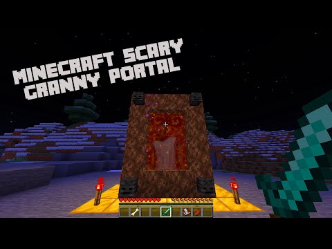 SCARY GRANNY PORTAL IN MINECRAFT !? HOW TO MAKE IN PE AND PC !