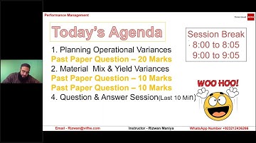 ACCA  Practice To Pass  PM Webinar  Day 2  Rizwan Maniya
