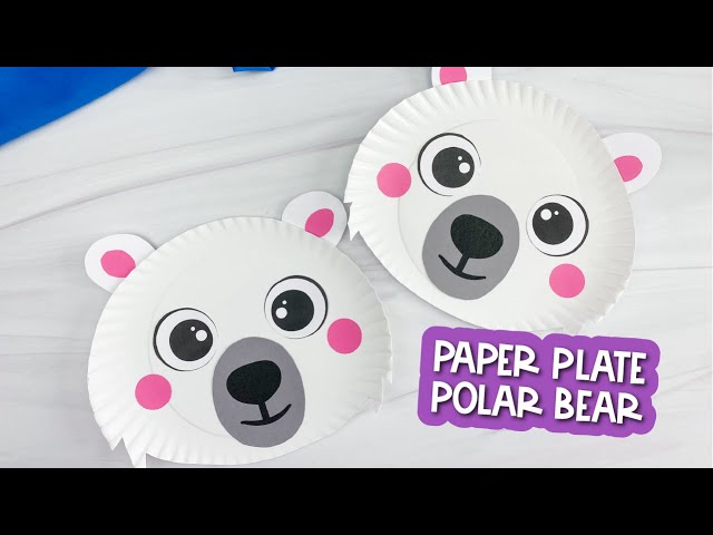 Paper Plate Polar Bear Craft