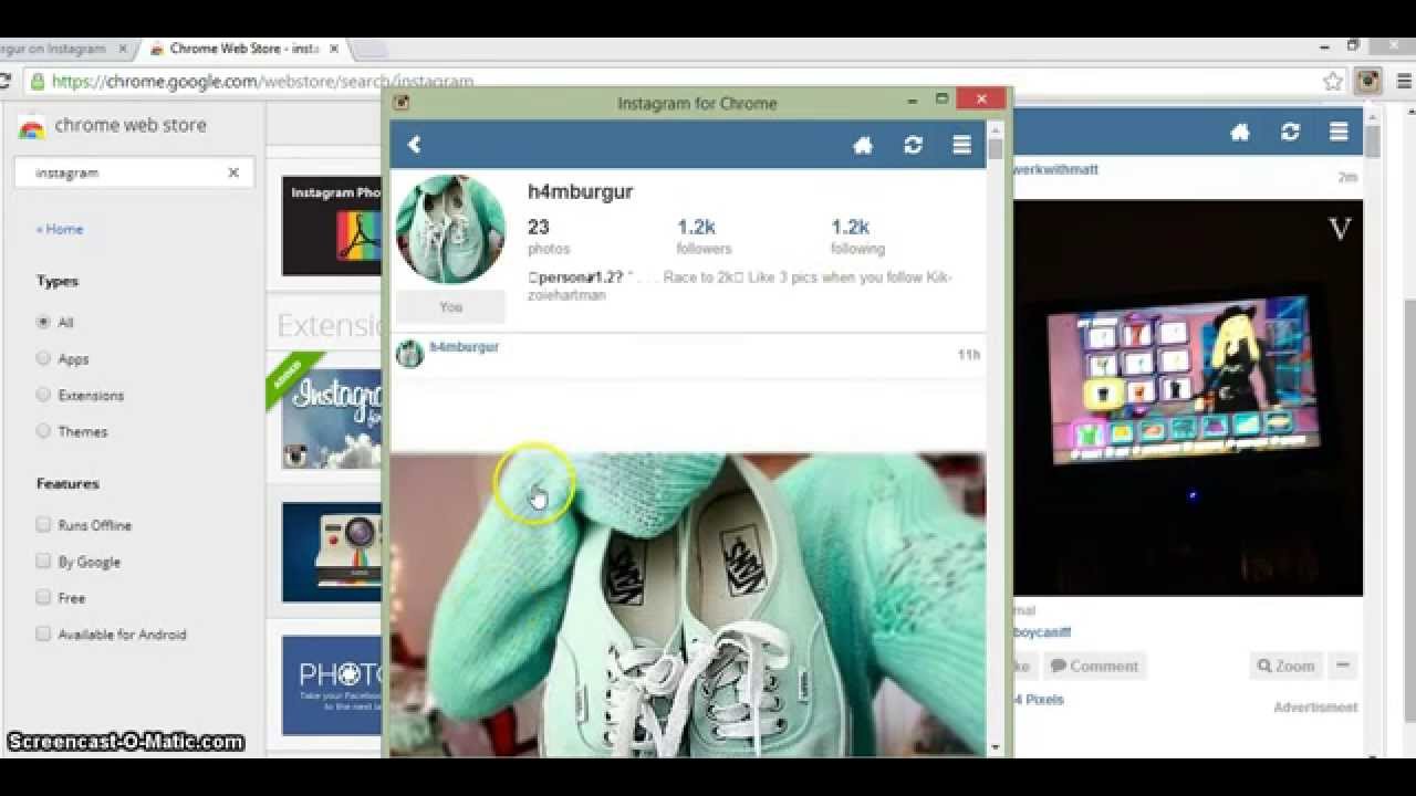 How to acces instgram from a pc with notifications - YouTube - 1280 x 720 jpeg 74kB