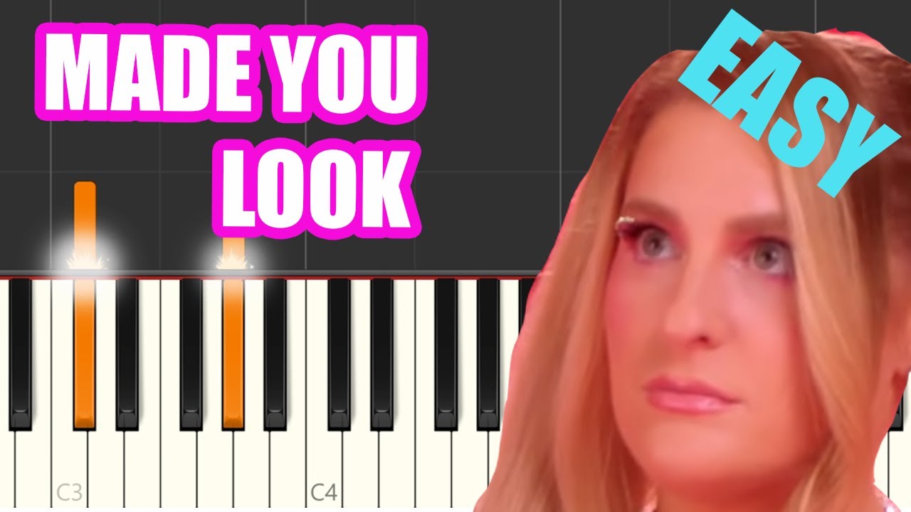 Meghan Trainor Made You Look EASY Piano Tutorial/Cover YouTube