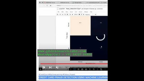 CREDIT CARD FRAUD DETECTION USING MACHINE LEARNING AND AUTO ENCODERS PYTHON PROJECT