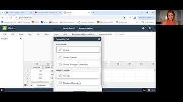 Minitab - web version, Normal Probability Plot