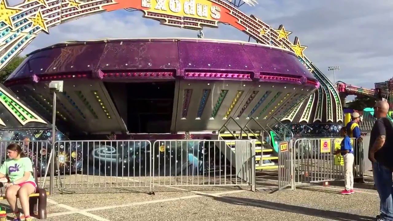 STARSHIPS Exodus Graviton ride at the State Fair Of Louisiana 2015 - YouTube