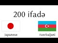 200 ifadə - Yapon dili - Azərbaycan dili