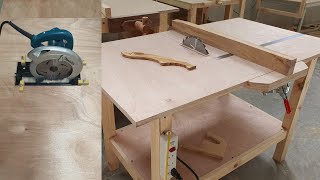 Make A Simple Table Saw Diy Homemade Table Saw Part 1