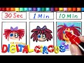 Drawing Ragatha in 30Sec.1Min.10Min(The Amazing Digital Circus)