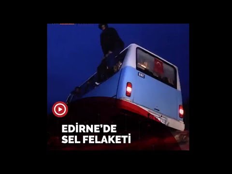 Edirne'de kuvvetli sağanak etkili oldu