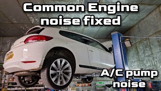 VW Scirocco 2.0 TDI common engine noise fixed. A/C Noise on a lot of 2.0 TDI engines