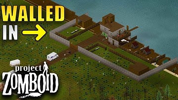 The Compound WALLS Are DONE | Project Zomboid BUILD 42 | Bob WILL Build A Base | Part 43