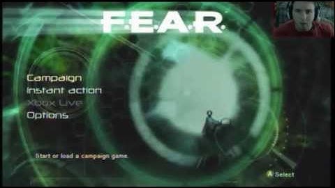 F.E.A.R. walkthrough part 1 w/ face cam