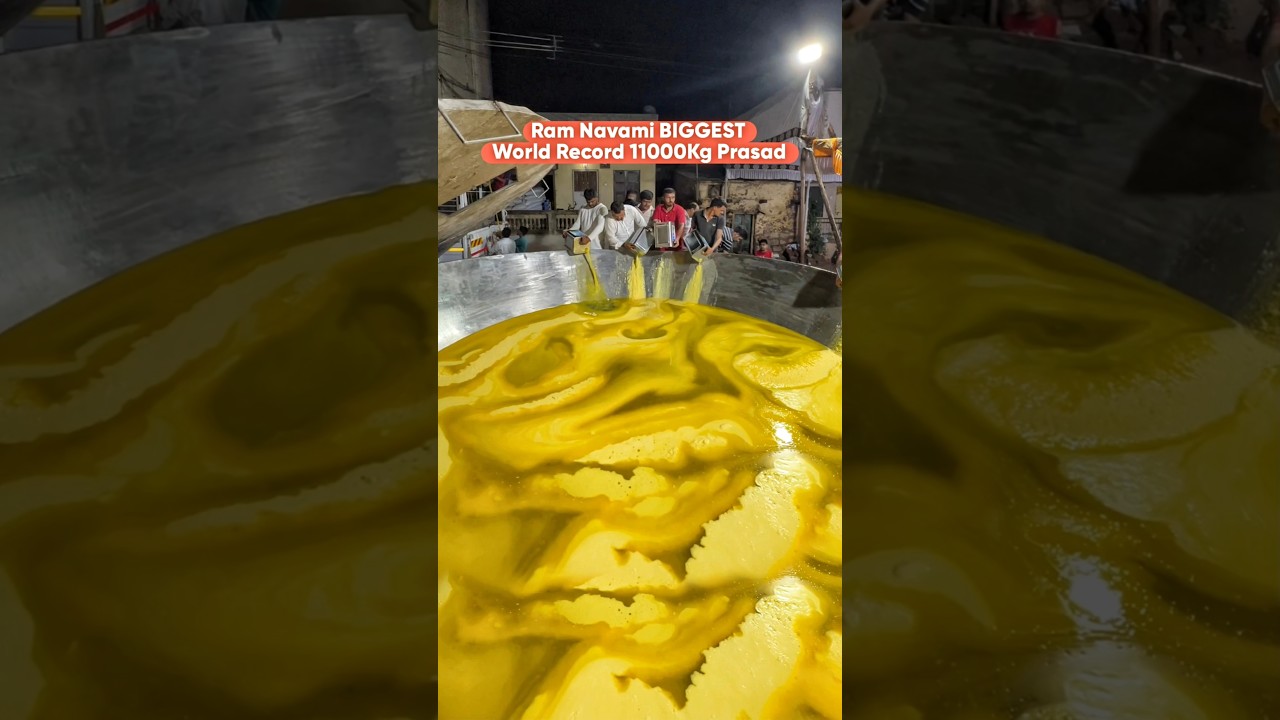 World Record 11,000Kg Prasad Making in Pune😱😱 