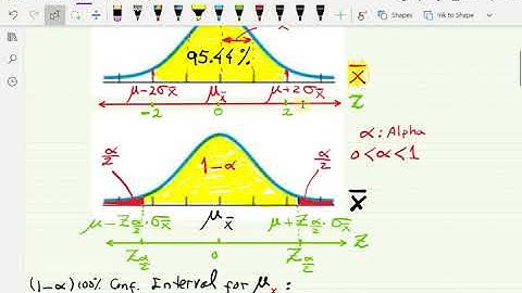 Section 8.2 - Confidence Interval for One Population Mean   Sigma known